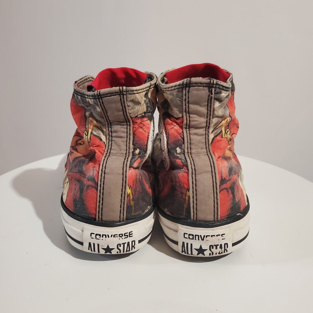 DC Comics X Converse All Stars The Flash Chuck Taylor High Top Sneakers M 6 W 8 - Picture 5 of 13
